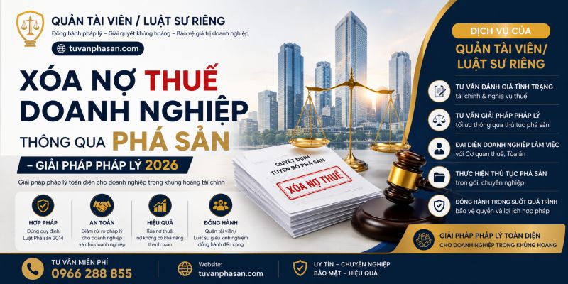 X&oacute;a Nợ Thuế Doanh Nghiệp Th&ocirc;ng Qua Ph&aacute; Sản | Giải Ph&aacute;p Ph&aacute;p L&yacute; To&agrave;n Diện